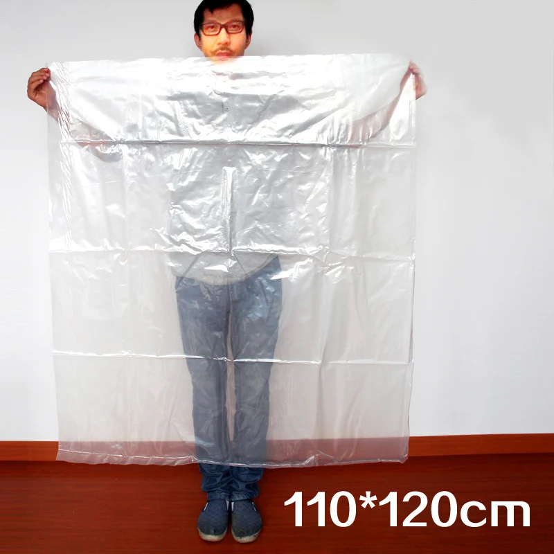 3pcs/lot 130cm*120cm*160Micron High Quality PE Big Plastic Bagin Saran