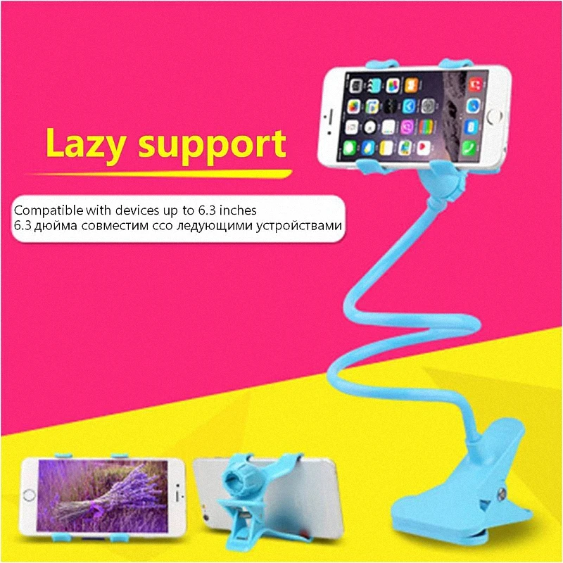 Mobile Phone Holder For iPhone 8 7 6 Sumsung TISKE 360 Degree Rotatable Stand Flexible Desk 6s | Компьютеры и офис