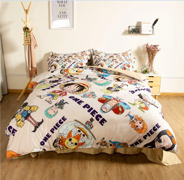 style13 3D японский мультфильм ONE PIECE Аниме постельного белья Twin queen король двойной Размеры пододеяльник комплекты для мальчиков-подростков наборы постельного белья для девочек - Цвет: style13
