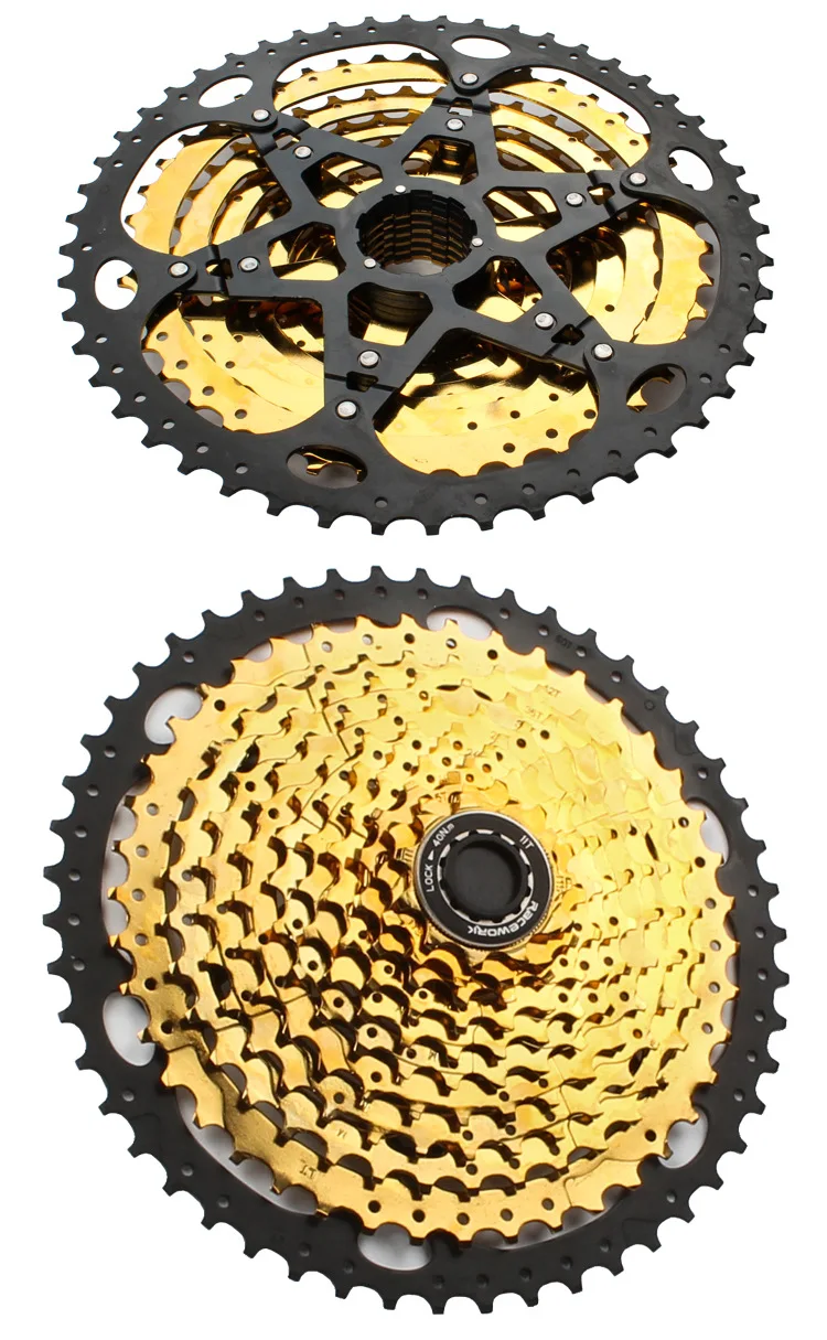 RACEWORK 11-42 T 11-46 T 11-50 T 11-52 T 10 s 11 s 12 s скоростной горный mtb велосипед кассета 42 T 46 T 50 T 52 T маховик черное золото
