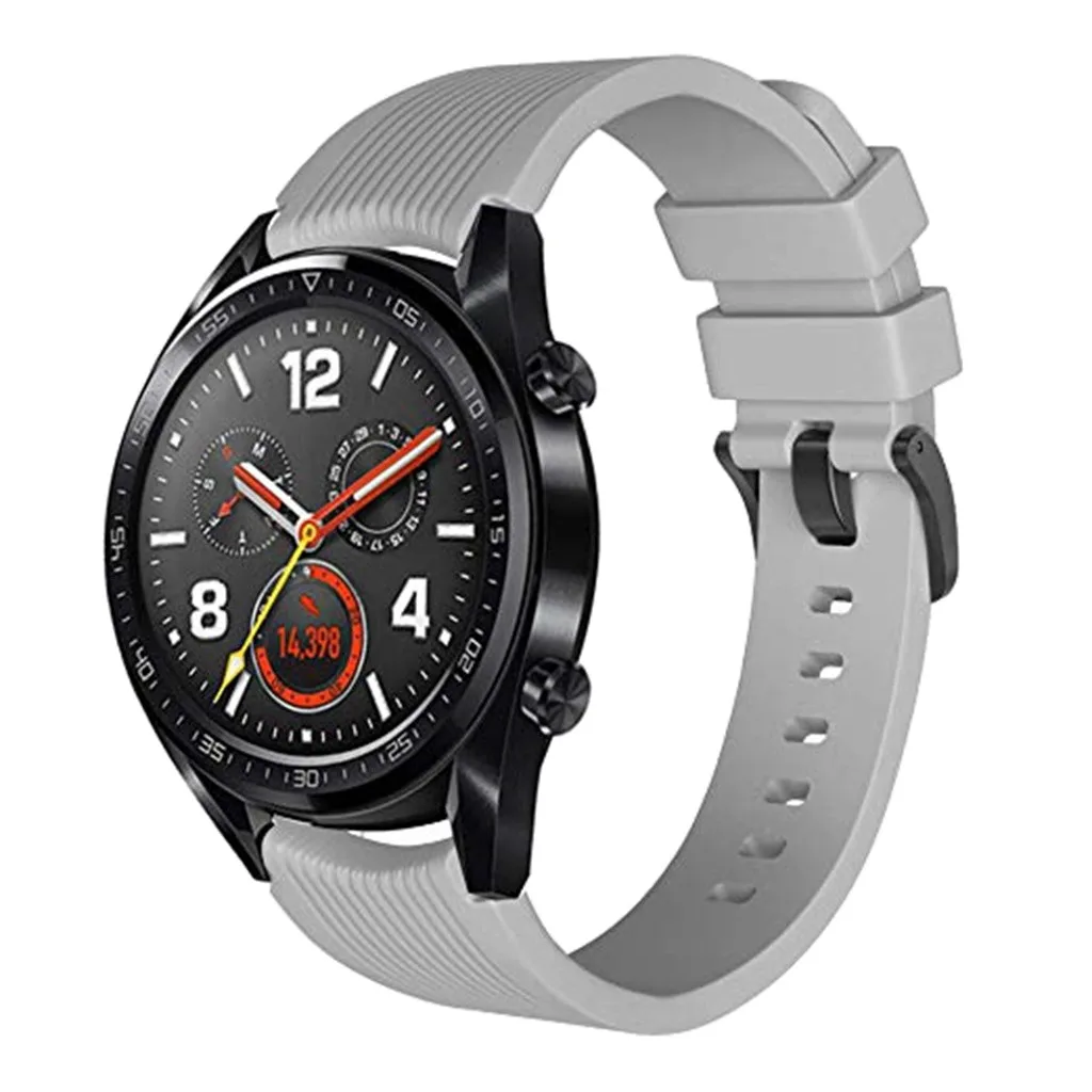 Силиконовый ремешок для наручных часов+ 3 шт. стеклянная пленка для huawei GT Смарт-часы Смарт-аксессуары ремешок для часов браслет