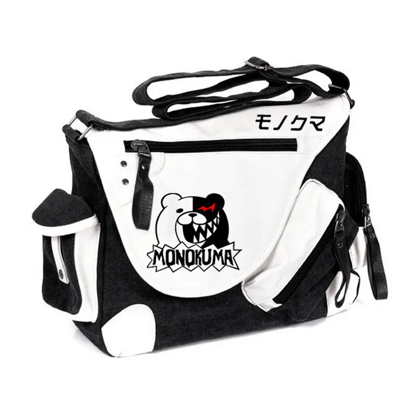 Brand Designer Danganronpa Monokuma Messenger Bags Crossbody Shoulder Bag Bolsa Feminina Schoolbag