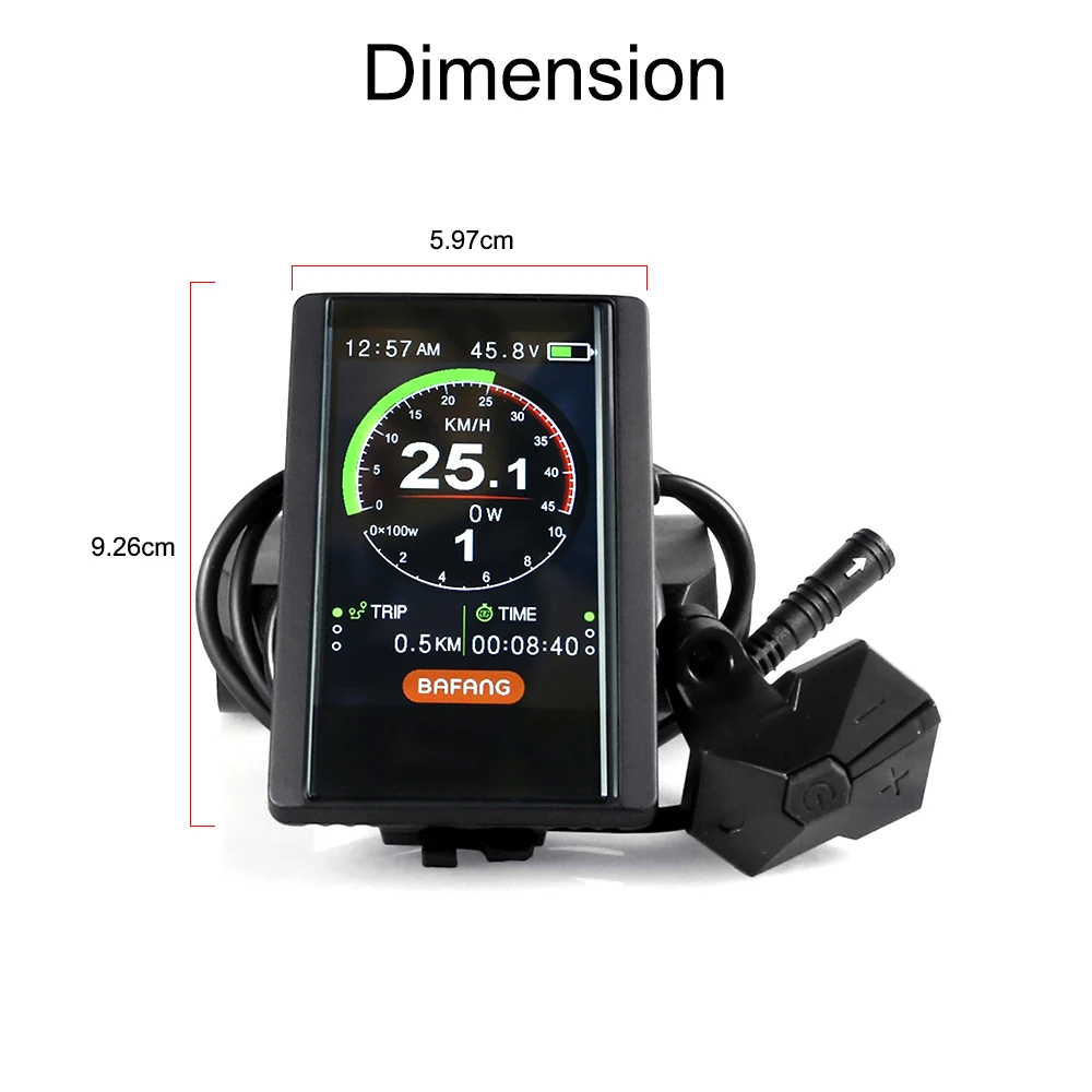 Excellent E-bike LCD 850C Display Computer Controller For Bafang BBS01B BBS02B BBSHD Kits 24V/36V/48V/60V E-Bike Parts Electric Bicycle 1