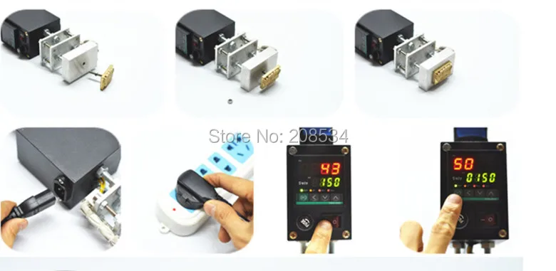 5X7CM Manual Hot Stamping Machine Handheld Hot Stamp Printing Machine Mark printer Leather embossing LOGO Brand Pressing Machine