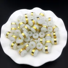 Взрыв Хотан нефритовый бисер кулон Транспорт паспарту подарок, ожерелье с подвеской позолоченный 24 K