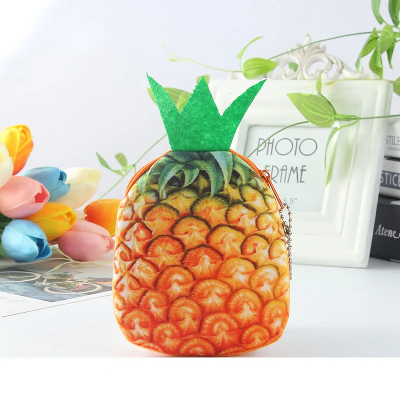 SLPF Plush Wallet 3D Cartoon Cute Fruit Plush Coin Purse Coin Key Bag Lady Hand Take 1 SLPF Plush Wallet 3D Cartoon Cute Fruit Plush Coin Purse Coin Key Bag Lady Hand Take 3