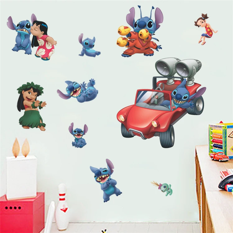 

Stitch Wall Sticker Decal Decor Cartoon Mural Art Wallpaper removable d137