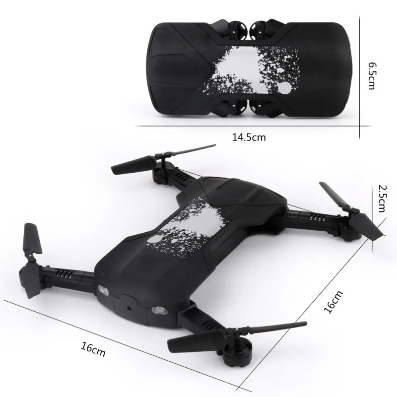 

Pocket Foldable RC Drone WiFi FPV HD Camera Air Press Altitude Hold G-sensor Headless Mode Fold Quadcopter Kids Toys