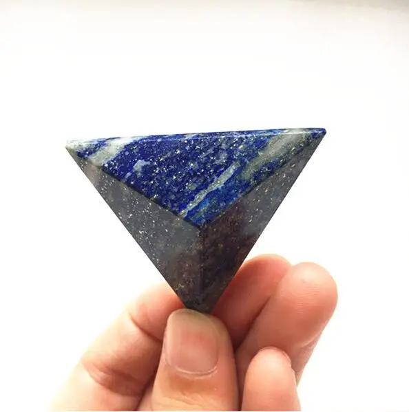 Новое поступление! Натуральный Crystal Кристалл тетраэдрон Пирамида 4 лица 6 краев 5 см Пирамида ручной работы рейки заживление