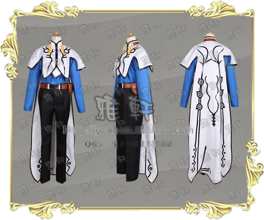 

2015 Hot Anime Tales of Zestiria Sorey Uniform Suit Cosplay Costume Men's Costume Halloween Full Set Free Shipping