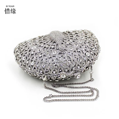 XIYUAN роскошная сумка-клатч Для женщин со стразами с принтом «павлиньи перья»; вечерние сумки Благородный Кристалл ужин вечерние кошелек цепи известный bolso
