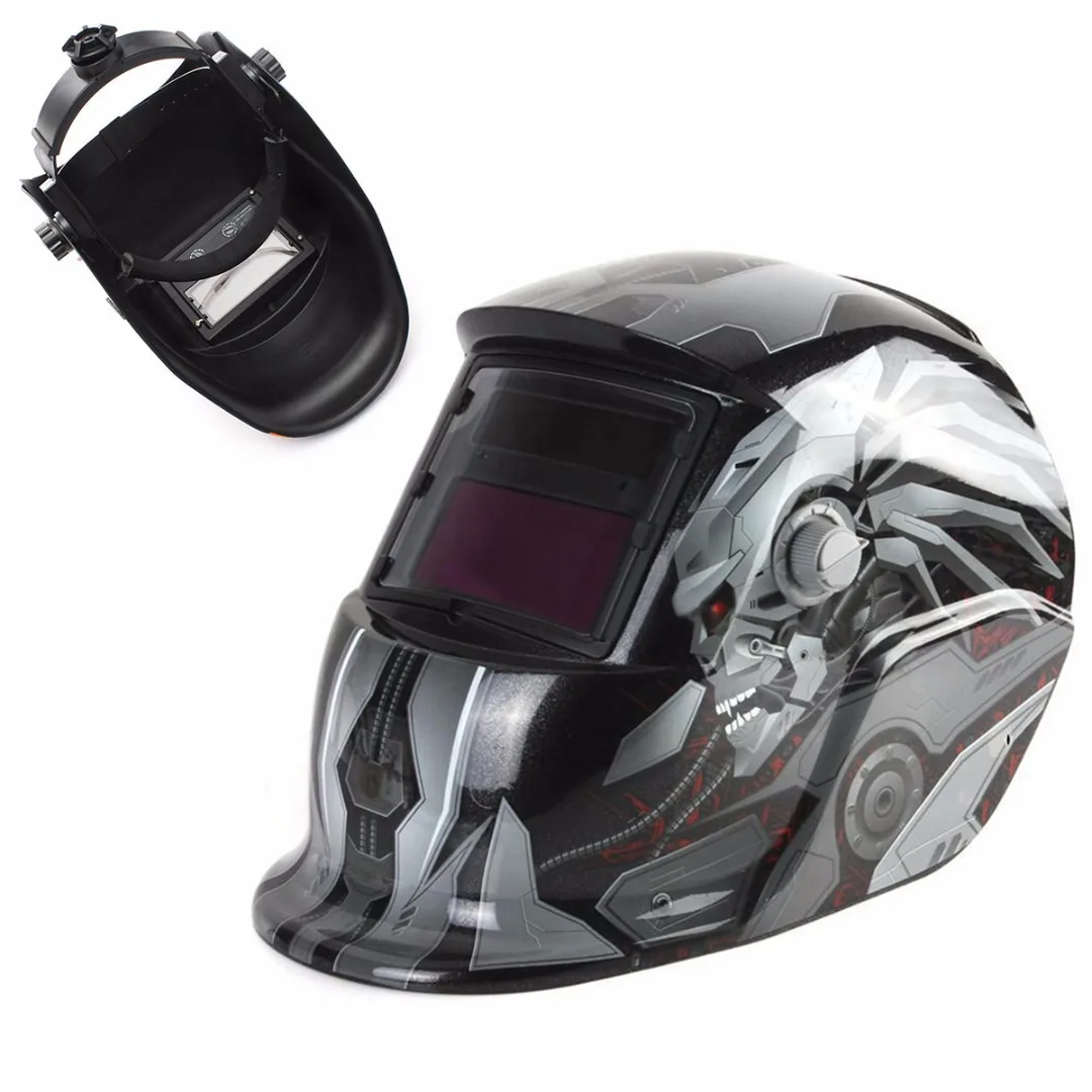 Robot Style Solar Auto Darkening Welding Helmet TIG Welder Len Grinding Mask