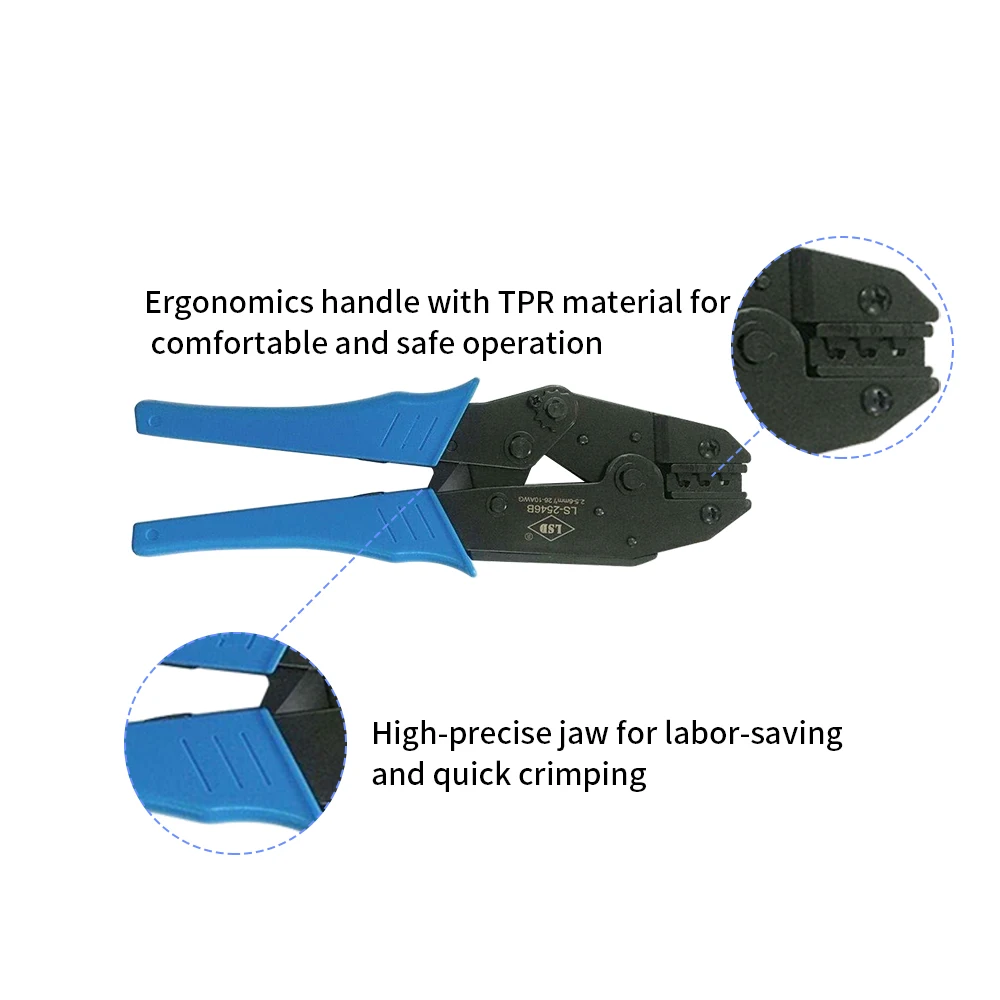 Solar MC4 Crimping Tools with Grisp Handle Assembly Wrench Tool Kit Connector Stripper Spanner Crimper for Solar Panel PV Cable
