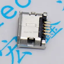 100 шт./лот, микро USB 5pin типа B гнездовой разъем для мобильного телефона Micro USB разъем 5-контактный разъем зарядки хорошая сварка