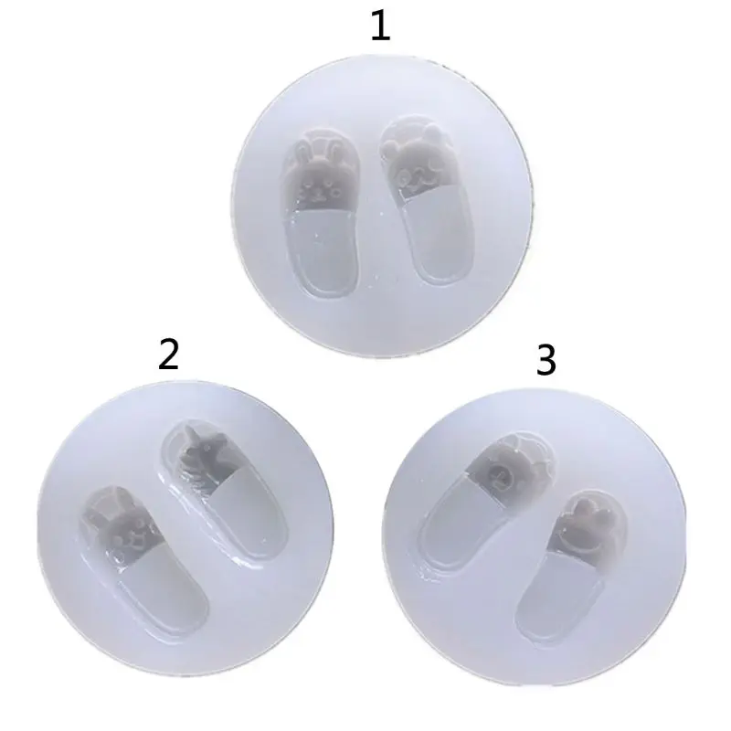 

Cartoon Slippers Silicone Resin Mold Soap Wax Candle Mold Jewelry Making Tools