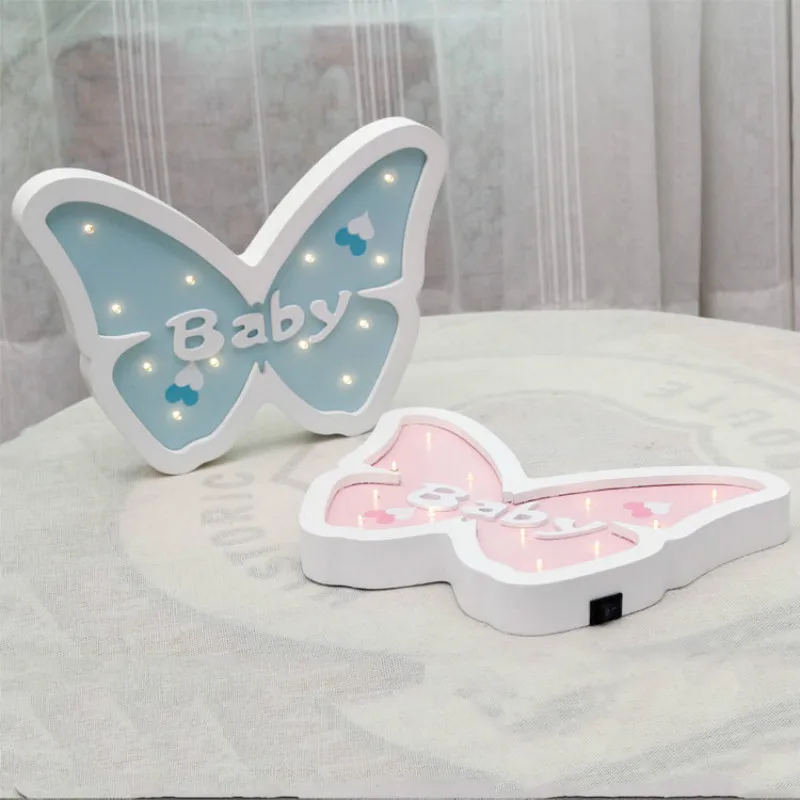 Cartoon Butterfly Modeling Light LED Night light Baby Room Dectoration lighting as Wall Decoration lamp Wooden lamp IY304123-26 Cartoon Butterfly Modeling Light LED Night light Baby Room Dectoration lighting as Wall Decoration lamp Wooden lamp IY304123-26