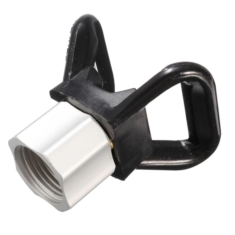 1Pc Black Airless Paint Flat Tip Guard Nozzles Seat Power Sprayer Tip Guards For Tool Parts