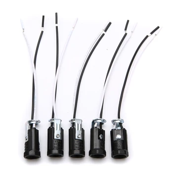 

5Pcs E12 Lamp Holder Converter Adapter Candelabra Base Light Sockets Keyless 6'' Wire Leads For LED Bulbs Accessories