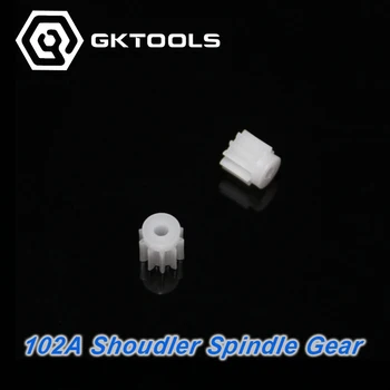 

102A Shoulder Spindle Gear,0.5 Modulus, 10 Teeth, 1.95mm Mounting Hole, Plastic Gear, Toy DIY Accessories