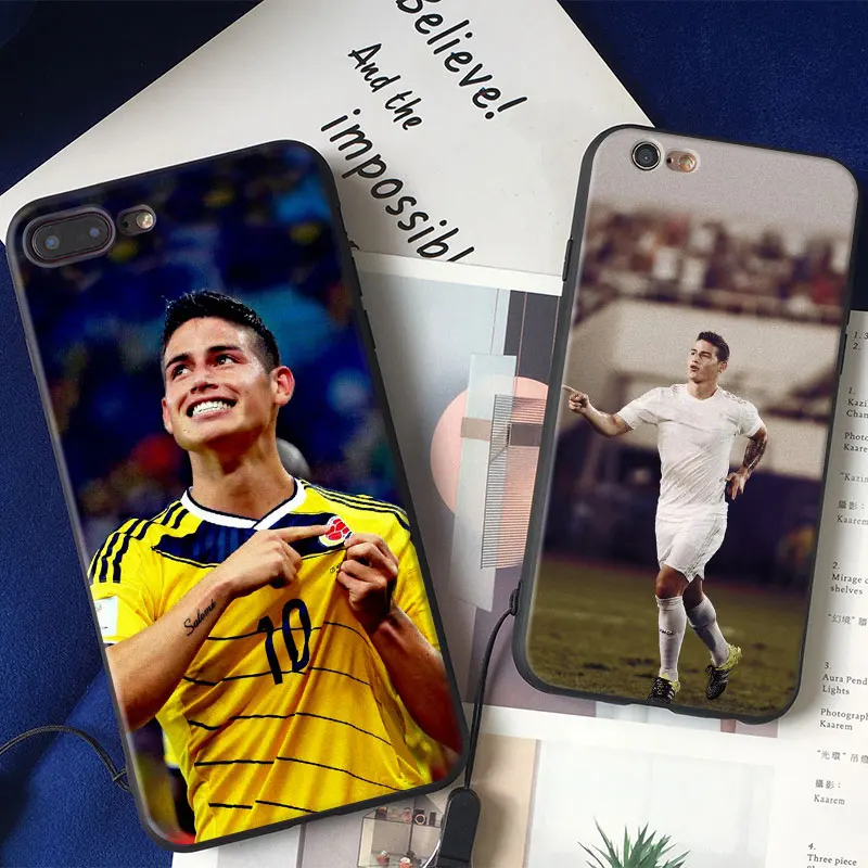 

James Rodriguez Coque Cover Shell For Apple iPhone 5 5S SE 6 6S 6Plus 6sPlus 7 7Plus 8 8Plus X Soft Silicone Tpu Phone Case