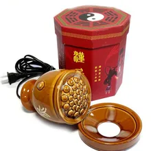 Китайский Электрический нагревательный Массажер для прижигания горячего компресса красоты спа guasha moxa паровой Массаж Здоровье физиотерапия инструмент 220 В