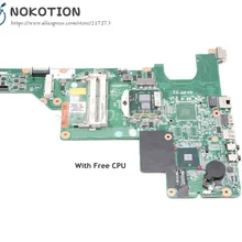 NOKOTION 646669-001 аккумулятор большой емкости для hp CQ43 631 630 635 430 Материнская плата ноутбука HM55 UMA DDR3 Процессор