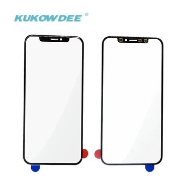 1PCS Front Panel LCD Screen Outer Glass For iPhone X XS Xmax XR Black