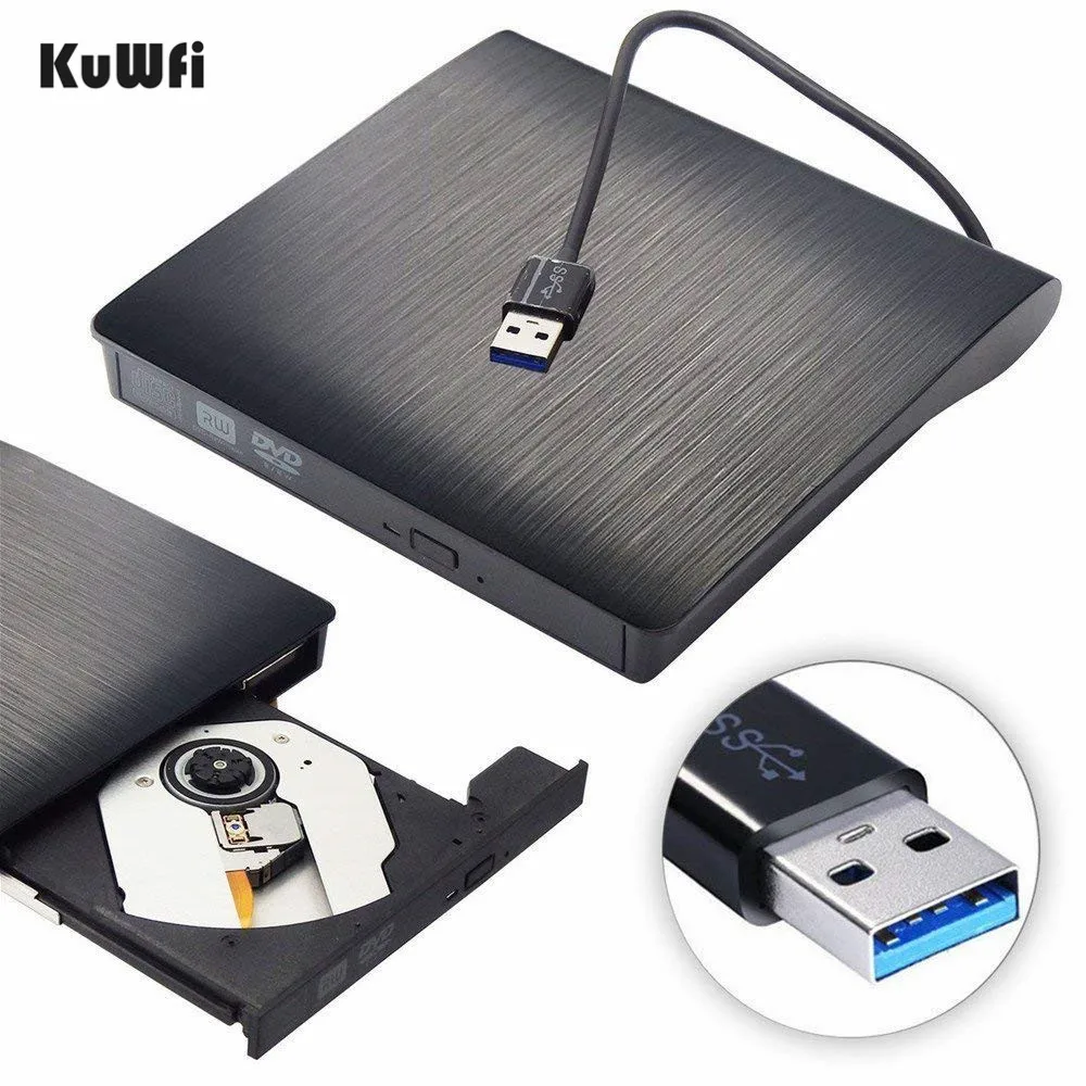 Матовая портативная внешняя DVD горелка с USB 3 0 плеером записывающим устройством