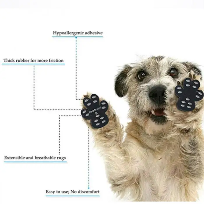 24 шт. собачьи лапы тяговые колодки противоскользящие самоклеющиеся безопасные для прогулок на открытом воздухе XH8Z