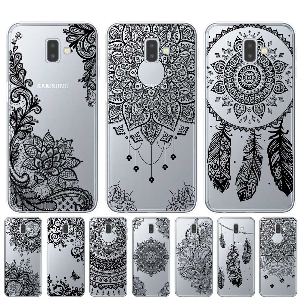Чехол для Samsung чехол с цветочным рисунком J3 J5 J7 2016 2017 J4 J6 Plus 2018 Note 8 9 10 Pro кружевной