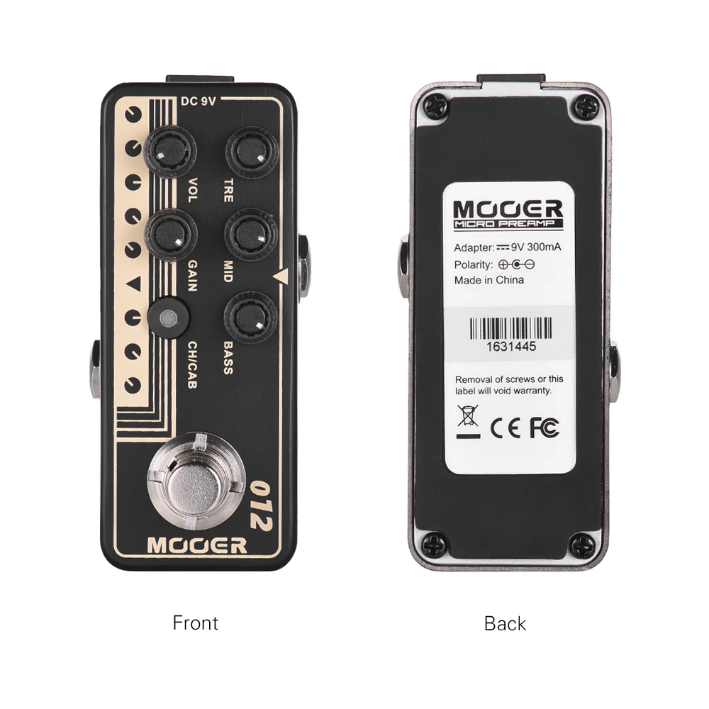 Mooer MICRO PREAMP Series 012 US GOLD 100 британский стиль цифровой преампер усилитель гитарный