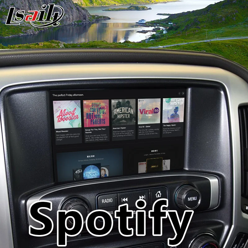 GPS навигатор Lsailt CarPlay/Android для 2014 18 GMC Sierra Yukon Land Intellink с поддержкой YouTube Android Auto GMC|GPS