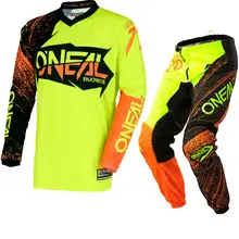 O envio gratuito de 2018 Elemento de Burnout Viz Oi-Laranja Calças Jérsei Motocross MX Combinação Engrenagem MTB DH Off-Road conjuntos