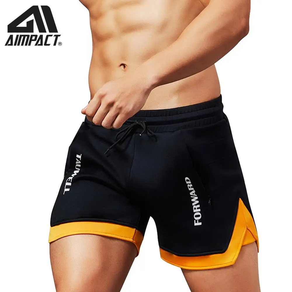 

Aimpact Fashion Casual Shorts for Men Athletic Running Workout Gym Training Shorts Sport Soft Homewear Short Trunks AM2209