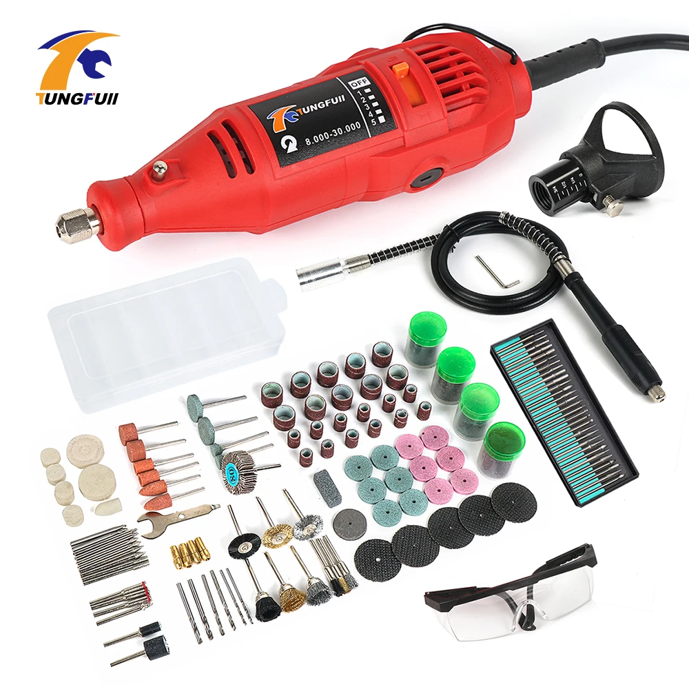 

Tungfull Tool Engraver 30000rpm AC Grinding Cutting Drilling Engraver Electric Machine Power Tool Dremel Tools For Mini Drill