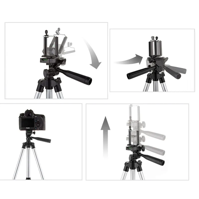 Cena 34 100 cm Bluetooth uniwersalny składany regulowany stojak trójnóg uchwyt do montażu na zestaw klipsów dla aparat w telefonie komórkowym z uchwytem na telefon