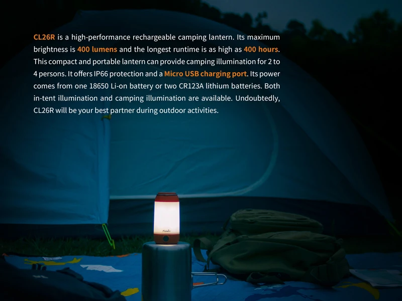 Fenix CL26R Rechargeable Camping Lantern (2)