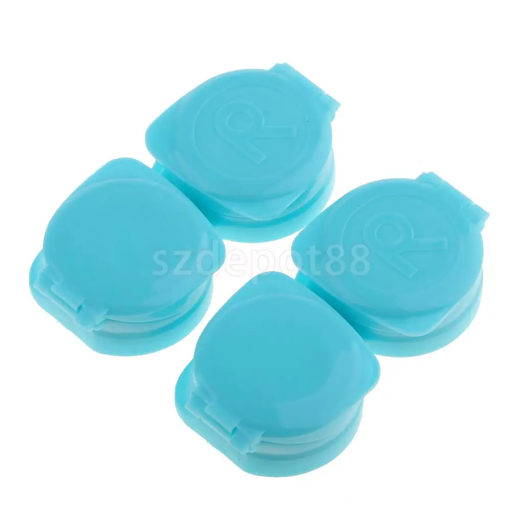 10 Pack Mini Flip-top Contact Lens Portable Travel Kit Holder Soaking Box Case R Marked