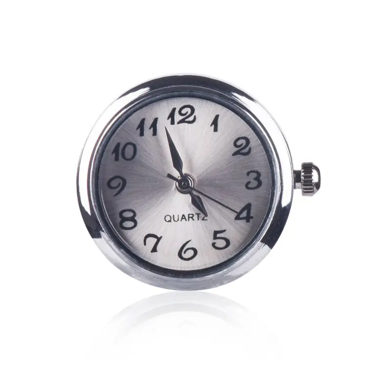 18mm Round Quartz Watch Face Charm Snap Button for Fashion DIY Jewelry Bracelet Bangle New Snap Jewelry
