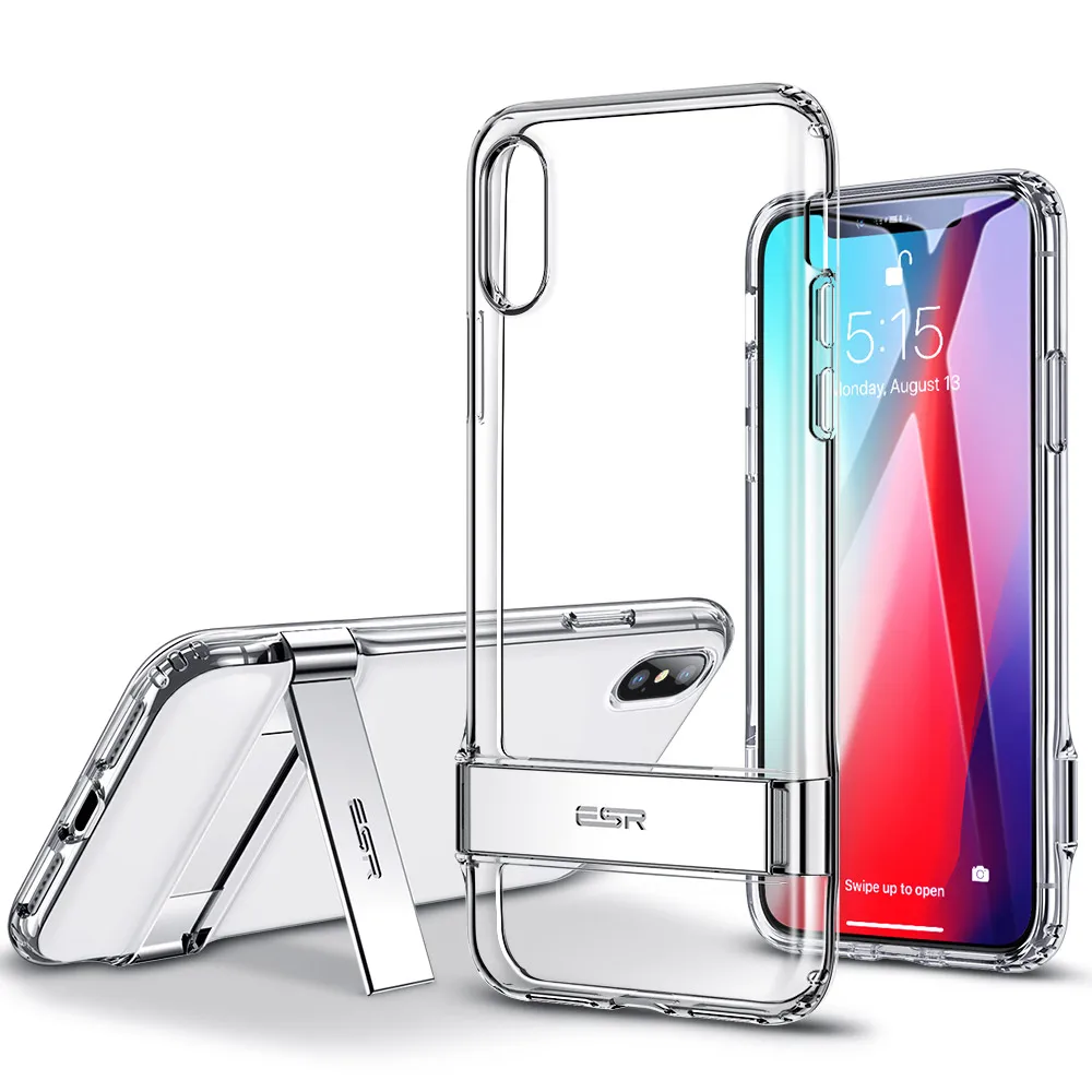 iphone 13 mini case cheap ESR Case for iPhone X XR XS Max 11 11Pro Max SE 2020 8 7 Plus Metal Kickstand Stand Case Soft TPU Transparent Cover for iPhone iphone 13 mini flip case