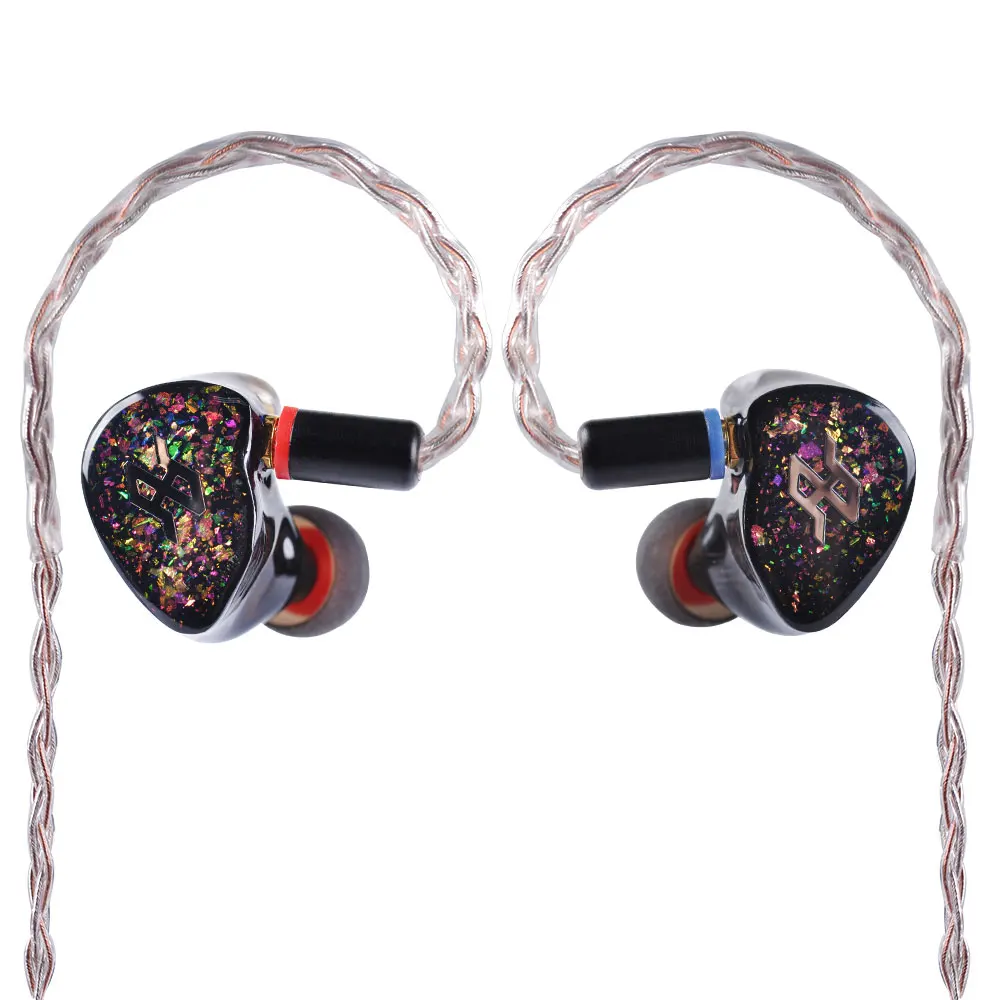 AK новейший TENHZ & AUDBOS T5 5BA наушники в ухо сбалансированные арматурные HiFi монитор