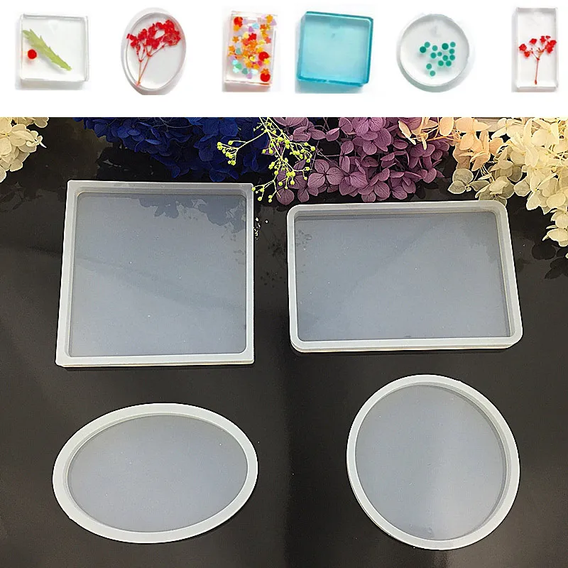 

2018 New Rectangle Heart Silicone DIY Mold Bracelet Pendant Making Mould Resin Craft Tools DC112