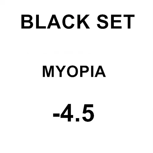 Black Myopia -4.5 Маска для близорукости, маски для дайвинга с линзами по рецепту(Nearsight 0-9,0), Диоптрийная маска для подводного плавания, корректирующая маска для спортивной камеры - Цвет: Black Myopia -4.5