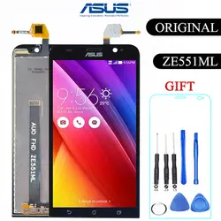 Оригинал 5,5 ''ЖК-дисплей для ASUS Zenfone 2 ZE551ML Дисплей ЖК-дисплей Сенсорный экран планшета рамка ZE551ML ЖК-дисплей Замена Z00AD