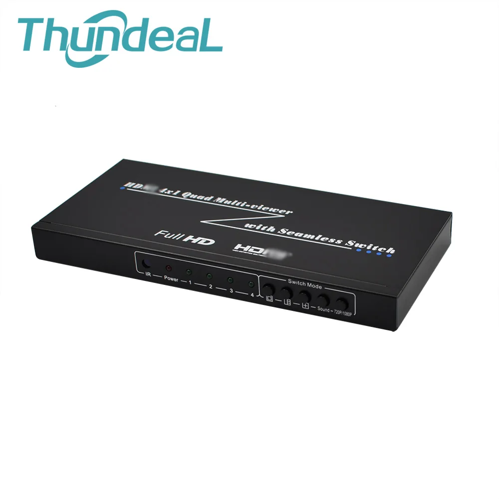 HDMI коммутатор 4 порта с бесшовным переключателем ИК пульт поддержки 1080P 1.3a