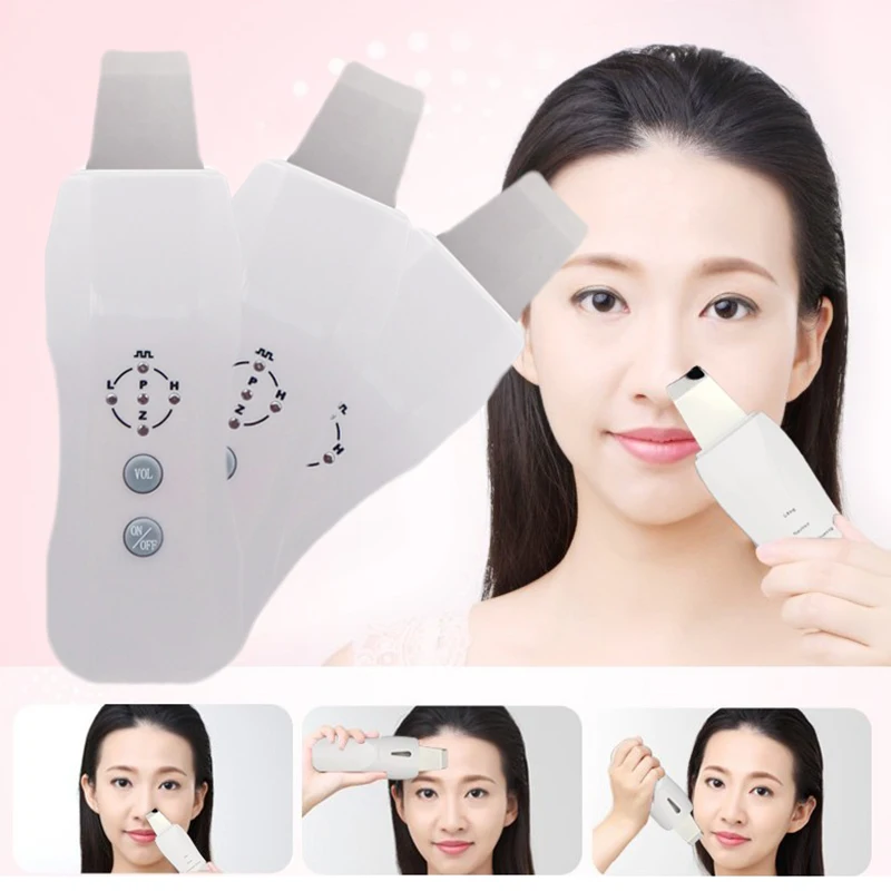 

Portable Ultrasonic Cleaning Face Ultrasound Facial Cleaner Pore Clean Peeling Acne Removeal Skin Care Scrubber Spa Beauty Tool