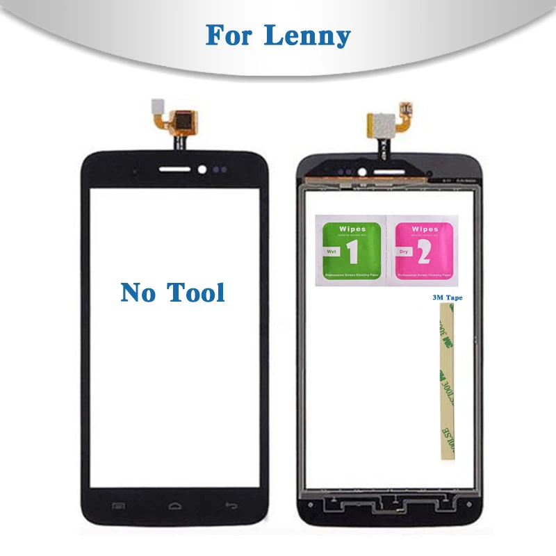 Высокое качество 5," для Wiko Lenny 1 Lenny 2 Lenny 3 или 5,5'' Lenny 4 сенсорный экран дигитайзер Датчик внешняя стеклянная панель объектива