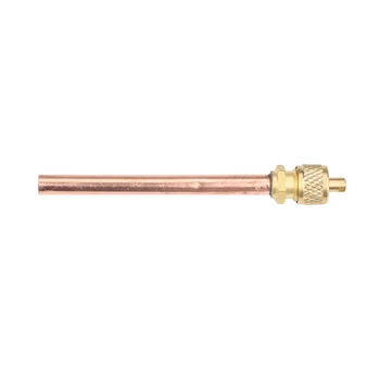 

Copper Refrigerator Check Valve Fluorine nozzle Add liquid Nozzle Needle Valve Fluorine Plus Liquid Quick Connector 125mm