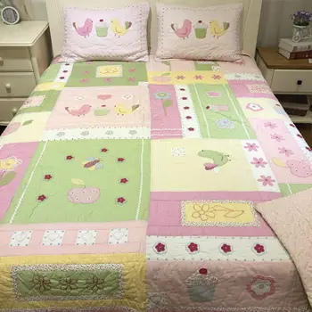 

New! Beautiful colour! Very heavy work! Pure manual quilting quilt, air conditioning quilt, bed cover, Princess quilt