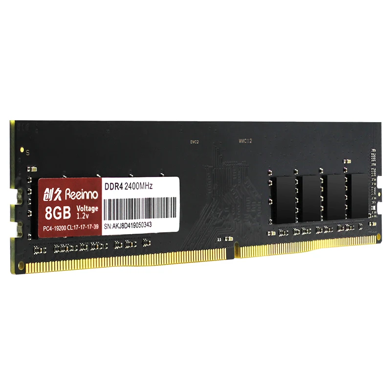 Eeinno Ram 4 Гб/8 ГБ DDR4 2400 МГц 1,2 в PC4-19200 288pin 17-17-17-39 CL = 17 Тип интерфейса одиночный модуль оперативной памяти 4 Гб памяти DIMM рабочего стола